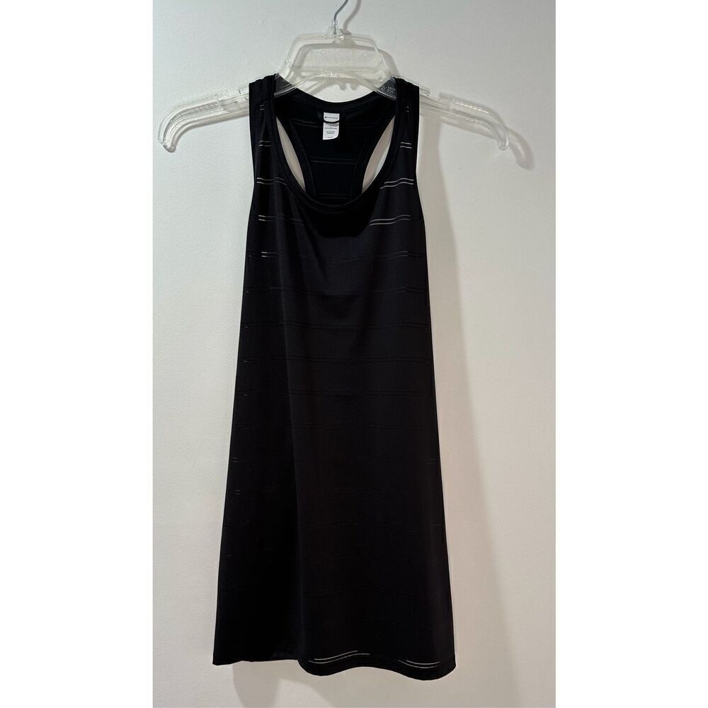 Athleta women’s black racerback tank top size Large  #44-1736